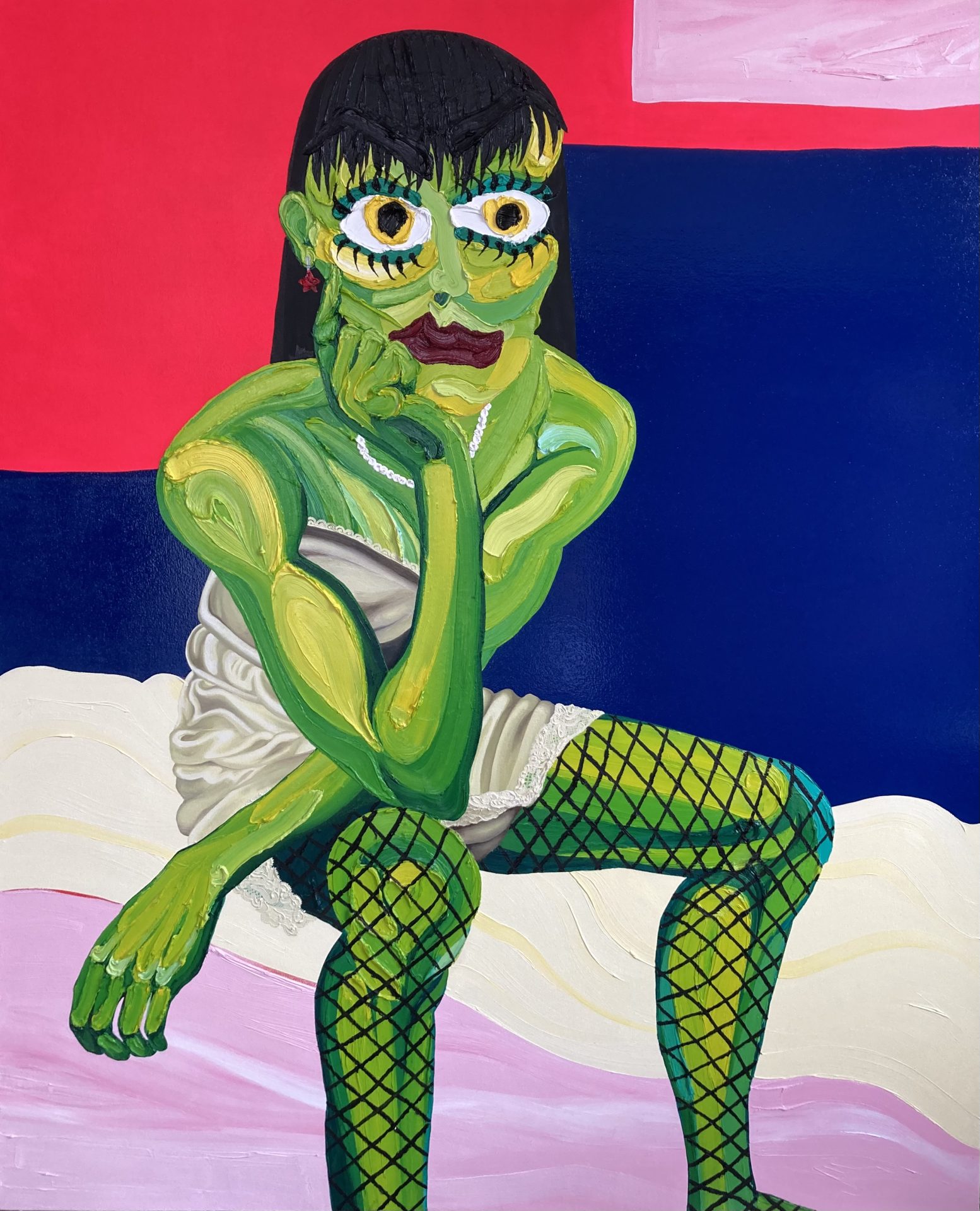 Hattie Malcomson Scare, 2021, oil and acrylic on canvas, 180 x 146 cm